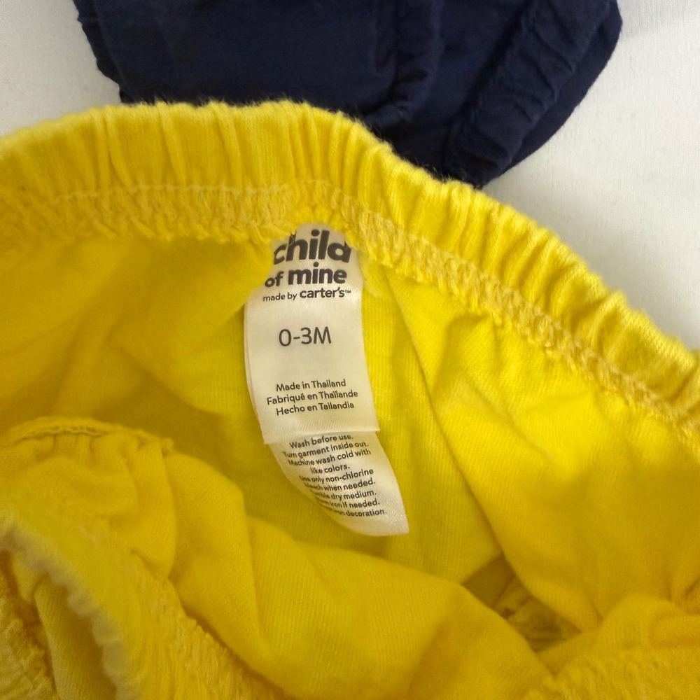 Koala Kids Carters Baby Diaper Covers Bloomers Lot of 8 0-3M Blue‎ Yellow White - Picture 7 of 14